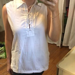 Sleeveless Collared Ralph Lauren tunic